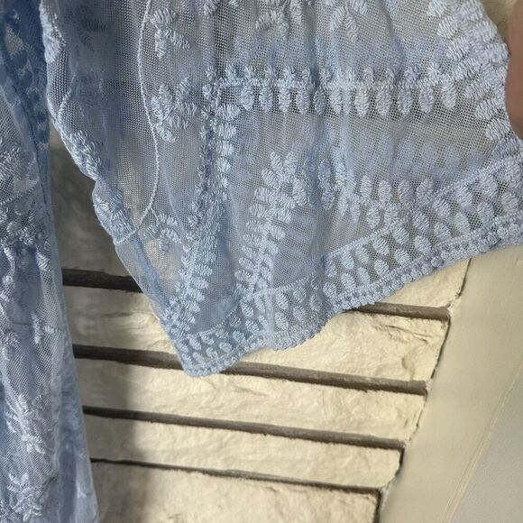 Davi & Dani Printed Long Sleeve Loose Kimono Sz Small Boho Chic Versatile Layer - Picture 4 of 8